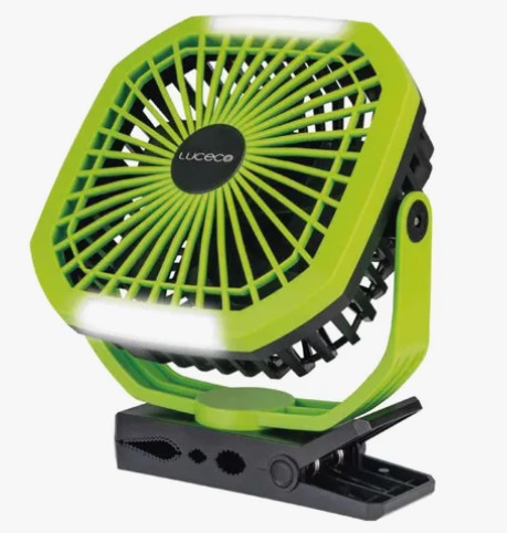 USB-C Rechargable Fan Light with Multifunctional Clamp LILF70R50-MX