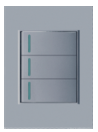 Interruptor Sencillo Triple TS-INT-3S-NR/GR