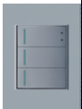 Interruptor Sencillo Doble Y Escalera TS-INT-2S1E-NR/GR 