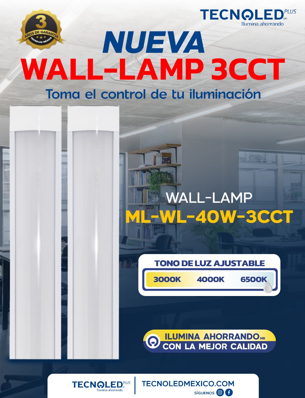 Lámpara de pared y luminaria